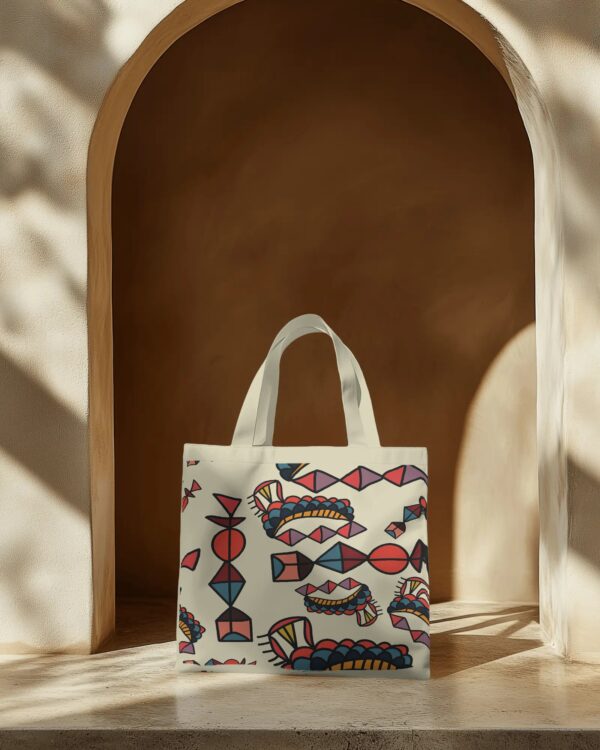 Light Colorful Pattern Printed Tote Bag