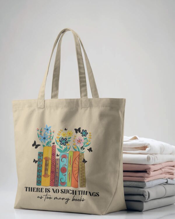 Books Quote Light Printed Tote Bag