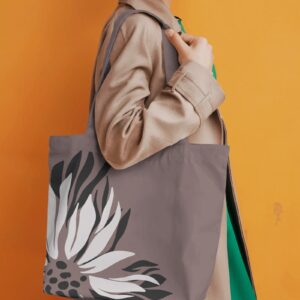 Floral Print Tote Bag Light
