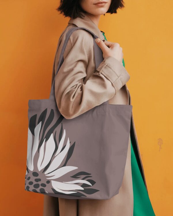 Floral Print Tote Bag Light